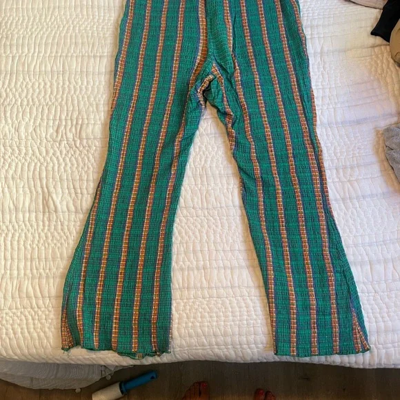 Free People Multicolor Striped Flare Pants - Picture 6 of 9